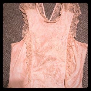Pink lacy top